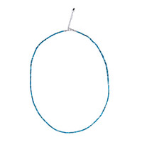 Neon Blue Apatite Silver Necklace