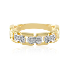 I3 (J) Diamond Silver Ring