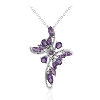 Amethyst Silver Necklace