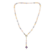 Rose de France Amethyst Silver Necklace (TPC)