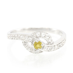 Cuprian Tourmaline Silver Ring