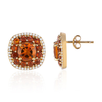 Madeira Citrine Silver Earrings