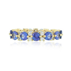 9K AAA Tanzanite Gold Ring (de Melo)