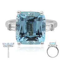 14K AAA Brazilian Aquamarine Gold Ring (AMAYANI)
