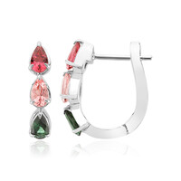 Fancy Tourmaline Silver Earrings (Pallanova)