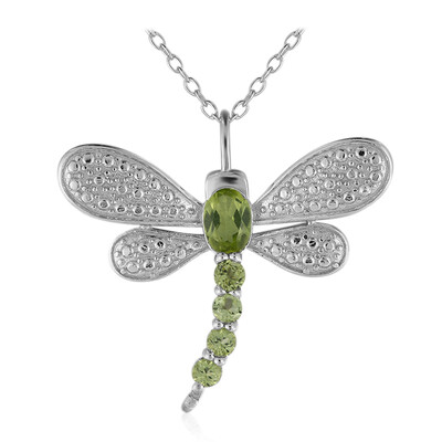 Peridot Silver Necklace
