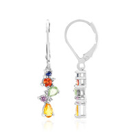 Yellow Sapphire Silver Earrings