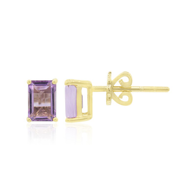 9K Amethyst Gold Earrings