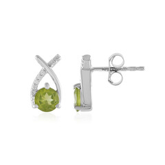 Peridot Silver Earrings