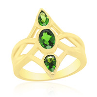 Russian Diopside Silver Ring