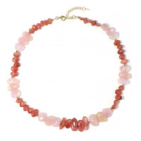 Rhodochrosite Silver Necklace