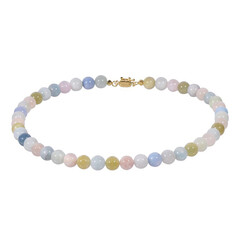 Fancy Beryl Silver Necklace