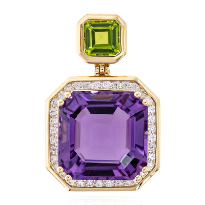 9K Amethyst Gold Pendant (de Melo)