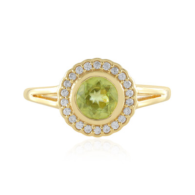 Sphene Silver Ring