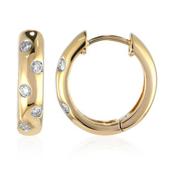 14K IF (D) Diamond Gold Earrings