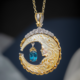 Mother of Pearl Silver Necklace (Gems en Vogue)