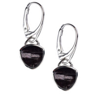 Hypersthene Silver Earrings
