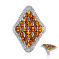 Madeira Citrine Silver Ring