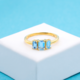 Brazilian Aquamarine Silver Ring