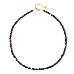 Indian Garnet Silver Necklace