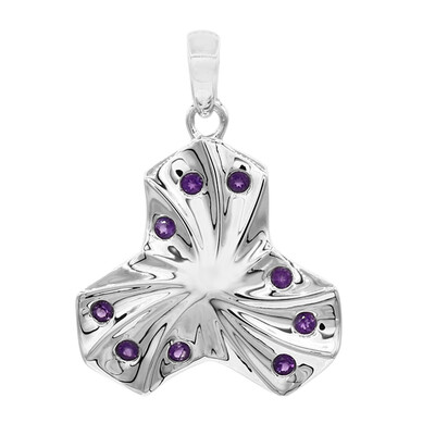Zambian Amethyst Silver Pendant