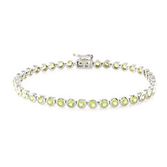 Peridot Silver Bracelet