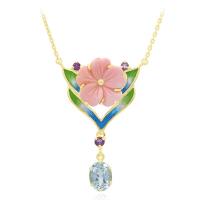 Mother of Pearl Silver Necklace