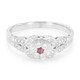 Padparadscha Sapphire Silver Ring