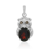 Mozambique Garnet Silver Pendant