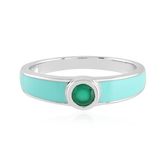 Green Onyx Silver Ring