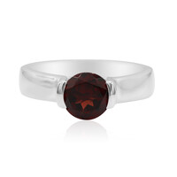 Garnet Silver Ring