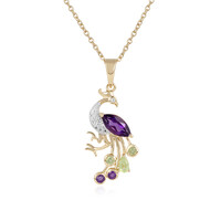 Zambian Amethyst Silver Necklace