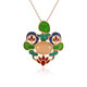 Peach Moonstone Silver Necklace (Adela Silber)
