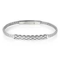 Blue Diamond Silver Bracelet