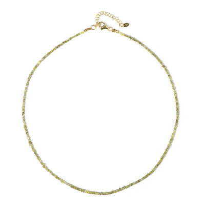 Yellow Diamond Silver Necklace