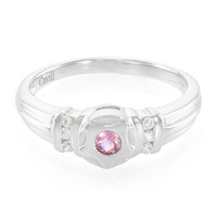 Padparadscha Sapphire Silver Ring