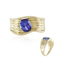 9K AAA Tanzanite Gold Ring (de Melo)