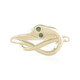 9K SI2 Green Diamond Gold Ring
