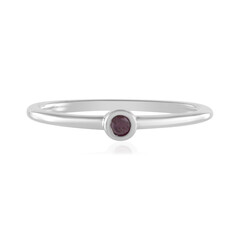 I2 Purple Diamond Silver Ring