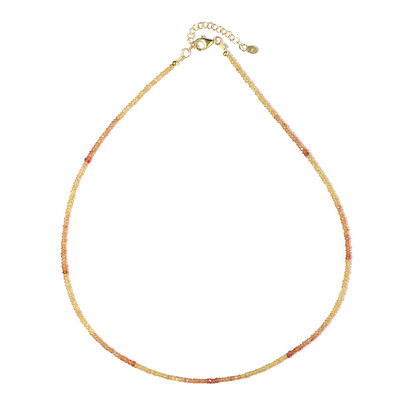 Sunset Sapphire Silver Necklace