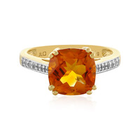 Madeira Citrine Silver Ring