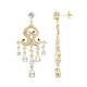 White Topaz Silver Earrings