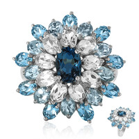 London Blue Topaz Silver Ring