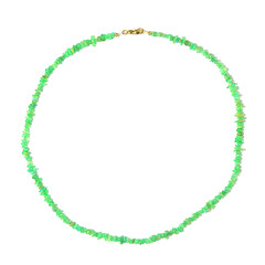 Green Ethopian Opal Silver Necklace