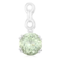 Rio Grande Green Amethyst Silver Pendant
