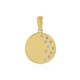 I2 (I) Diamond Silver Pendant
