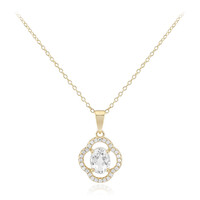White Topaz Silver Necklace