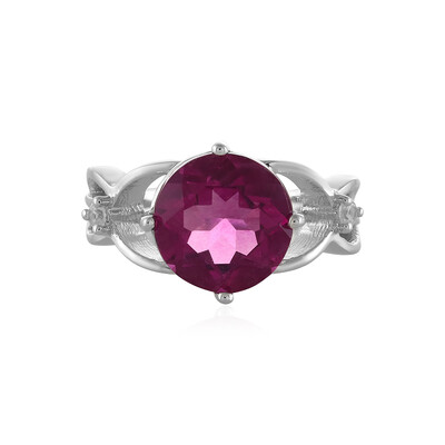 Mexican Pink Fluorite Silver Ring