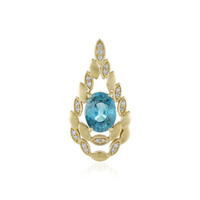 9K Ratanakiri Zircon Gold Pendant (de Melo)