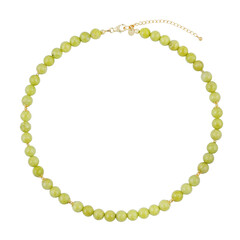 Pistachio Opal Silver Necklace